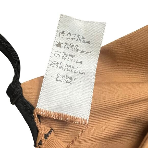 L*Space Women’s Nico Tan Bikini Top Black V Wiring Size Medium - Picture 8 of 10